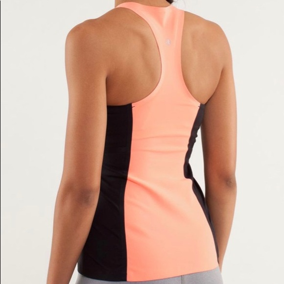 lululemon | Cool Racerback *Bonded | size 6 | Pop Orange/Black - Picture 5 of 7